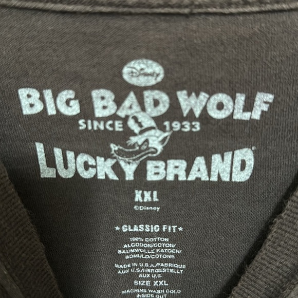 Disney Big Bad Wolf x Lucky Brand Big Bad Wolf Motorcycles size XXL - Picture 2 of 4
